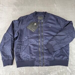 Cadogan Airex 2.0 Nylon Bomber Jacket Mens 4XL Navy Blue w/ Extension New NWT